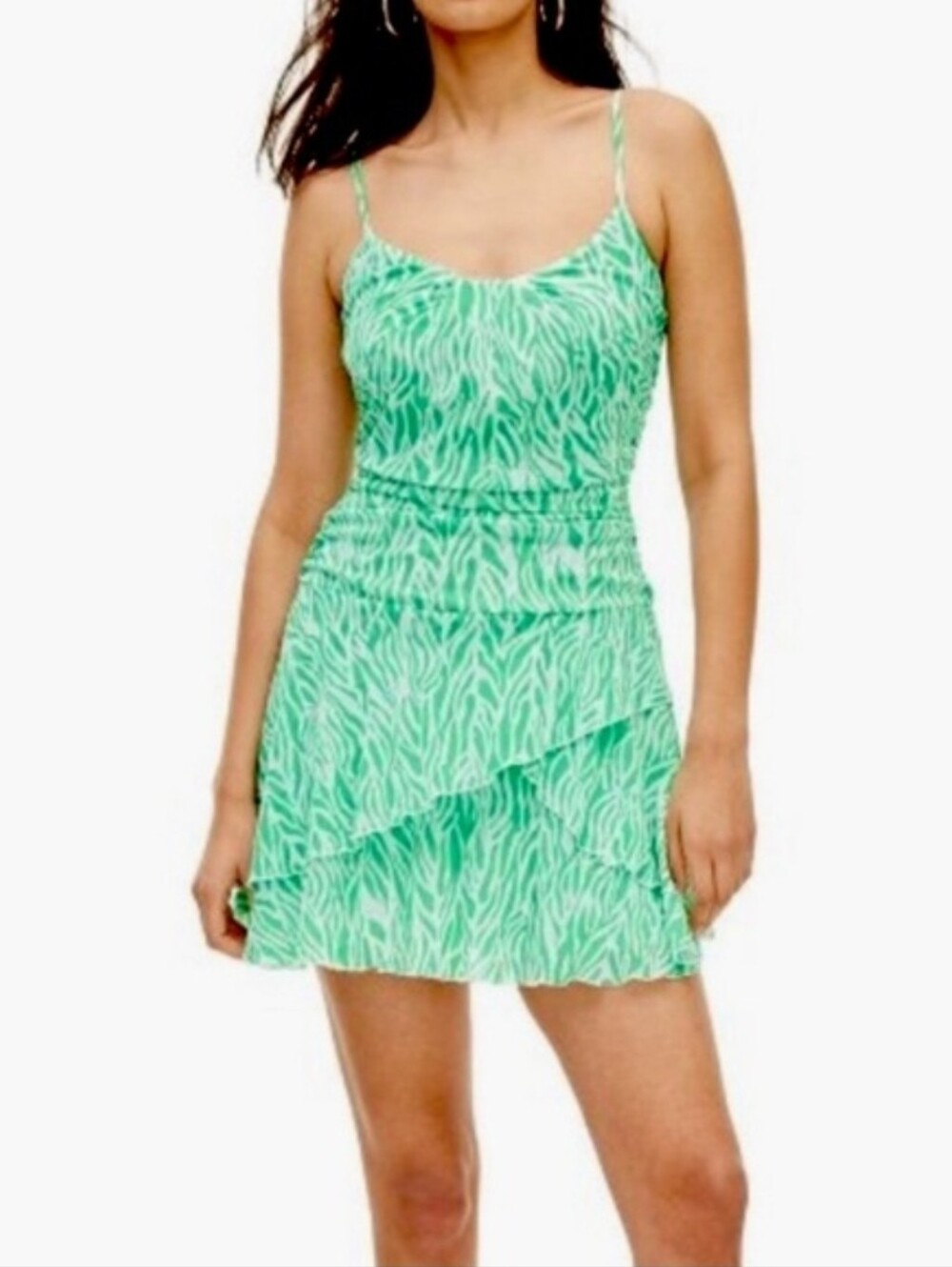 Diane von Furstenberg DVF Strappy Mesh Mini Dress size 3x
